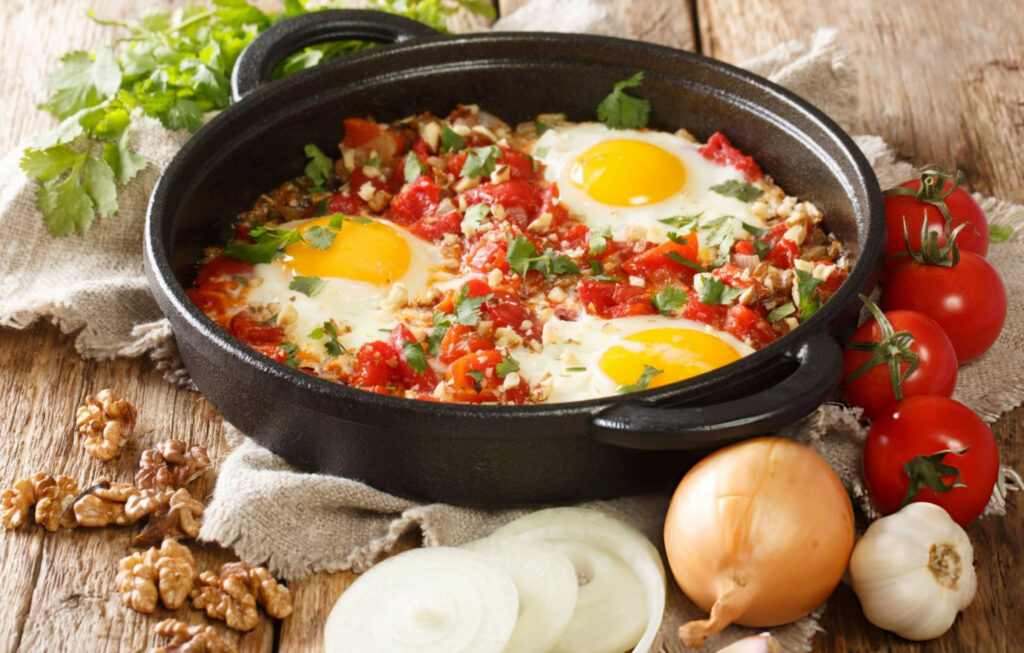 Tomato and Feta Baked Eggs Recipe