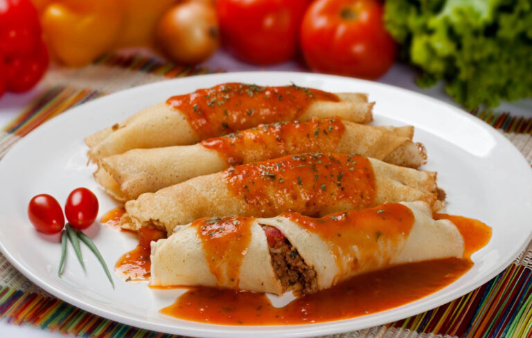Savoury Pancakes with Meat Recipe