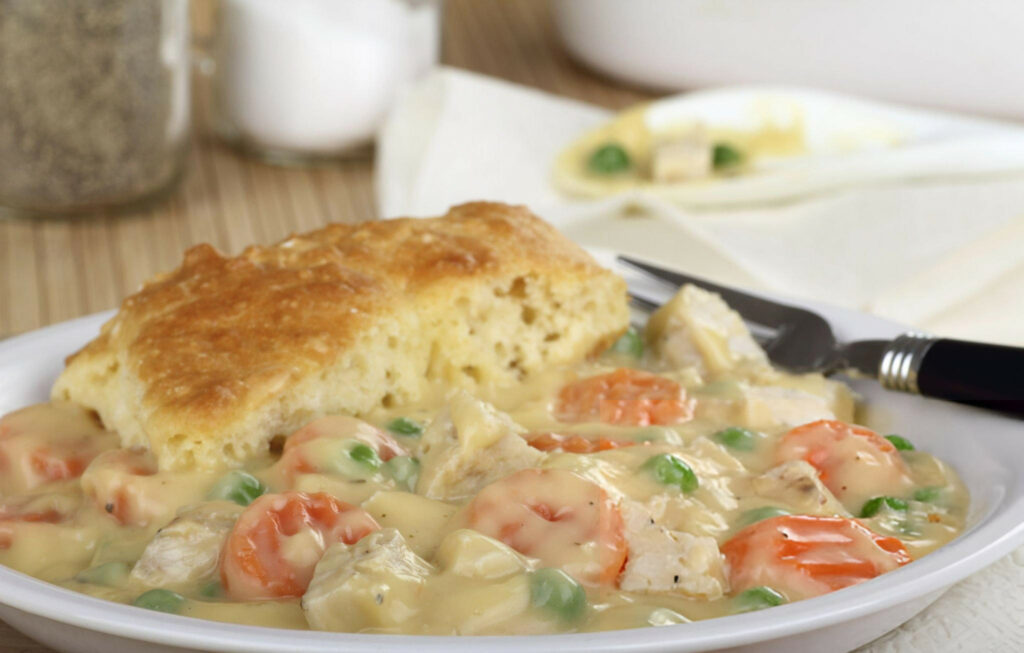 Chicken Pot Pie with Biscuits Recipe