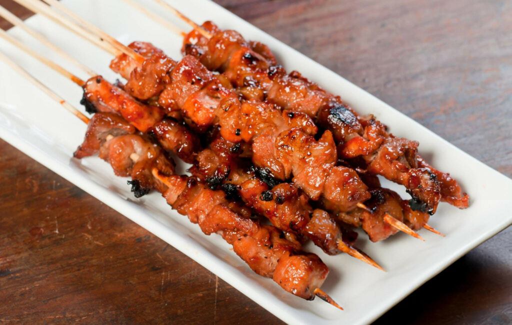 Grilled Thai Coconut Chicken Skewers Recipe