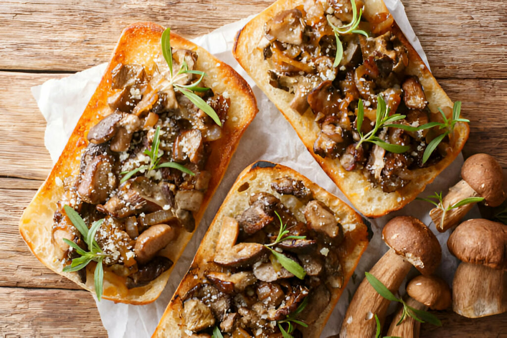 Pumpkin Mushroom Bruschetta Recipe