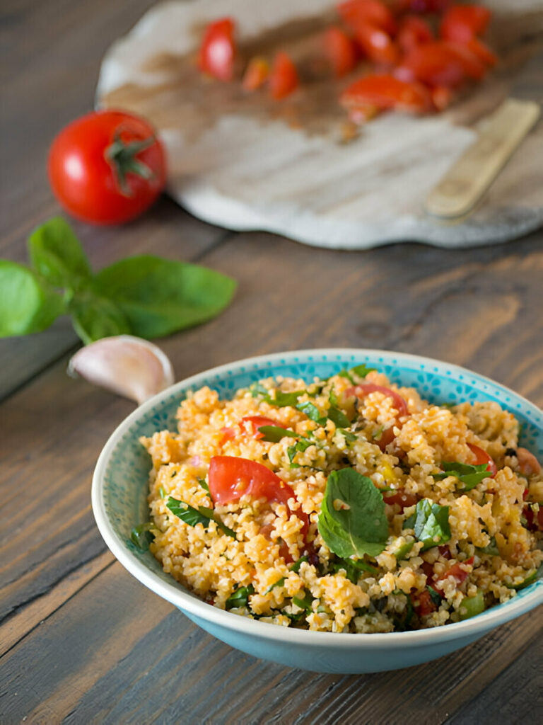 Couscous with Tomato and Basil Recipe