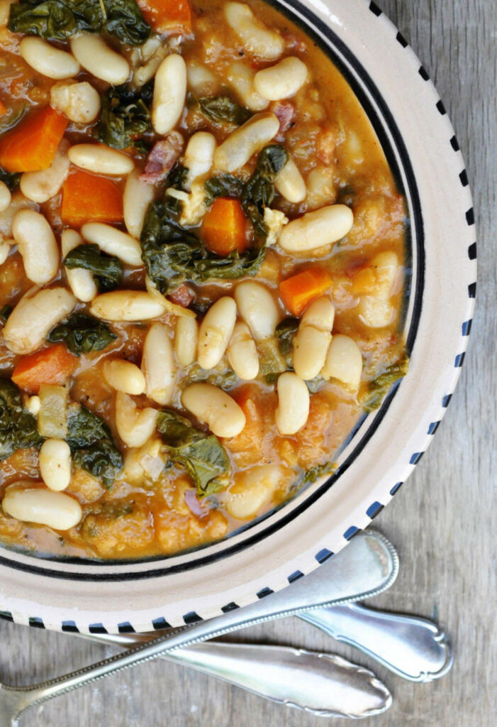 Ribollita White Bean Stew with carrots Recipe