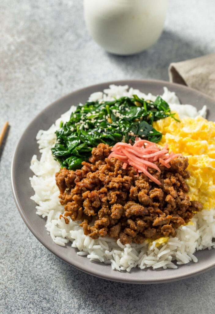 Sanshoku Soboro Donburi Recipe