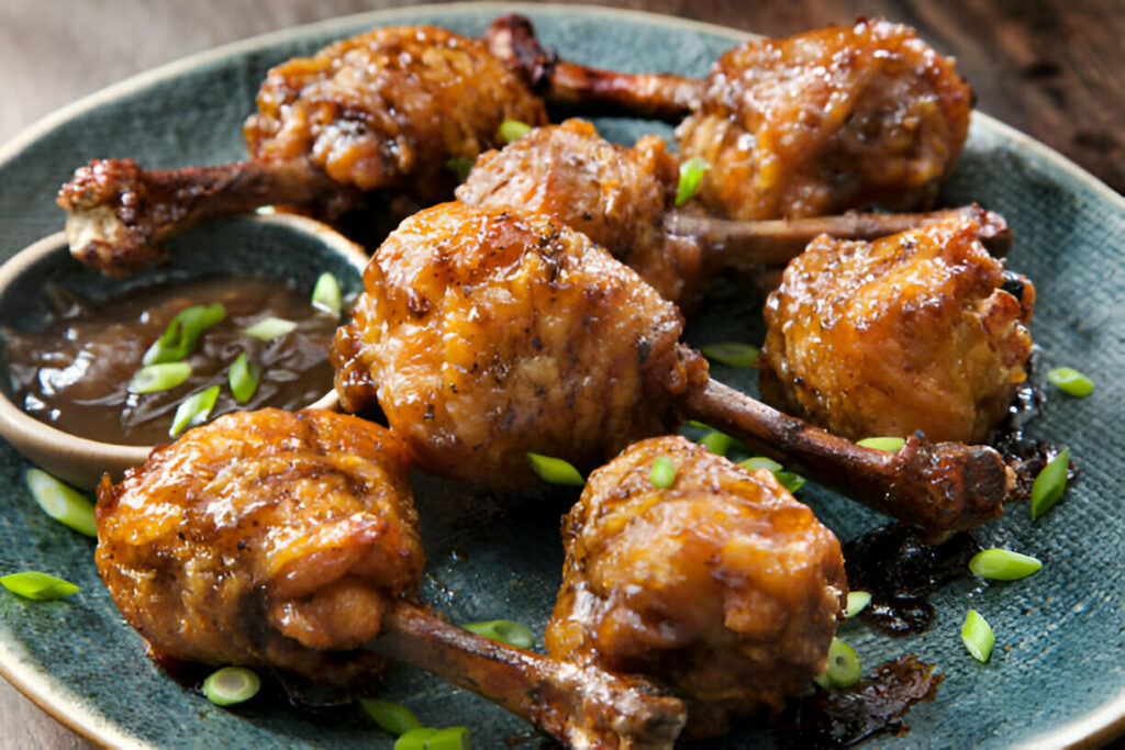 Honey Garlic Chicken Lollipops Recipe