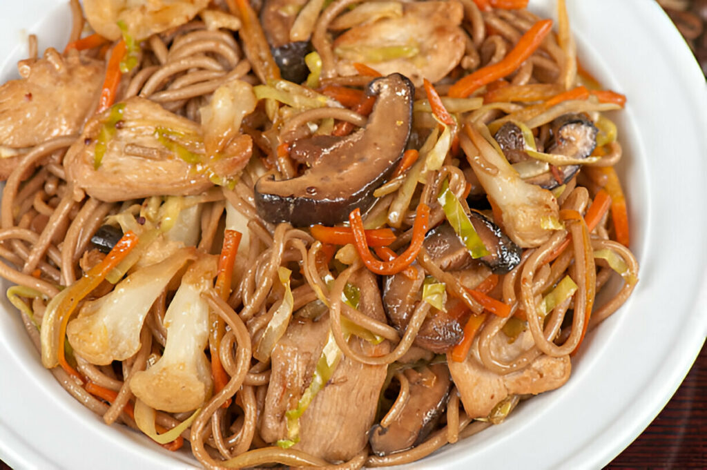 Mushroom Chow Mein Recipe