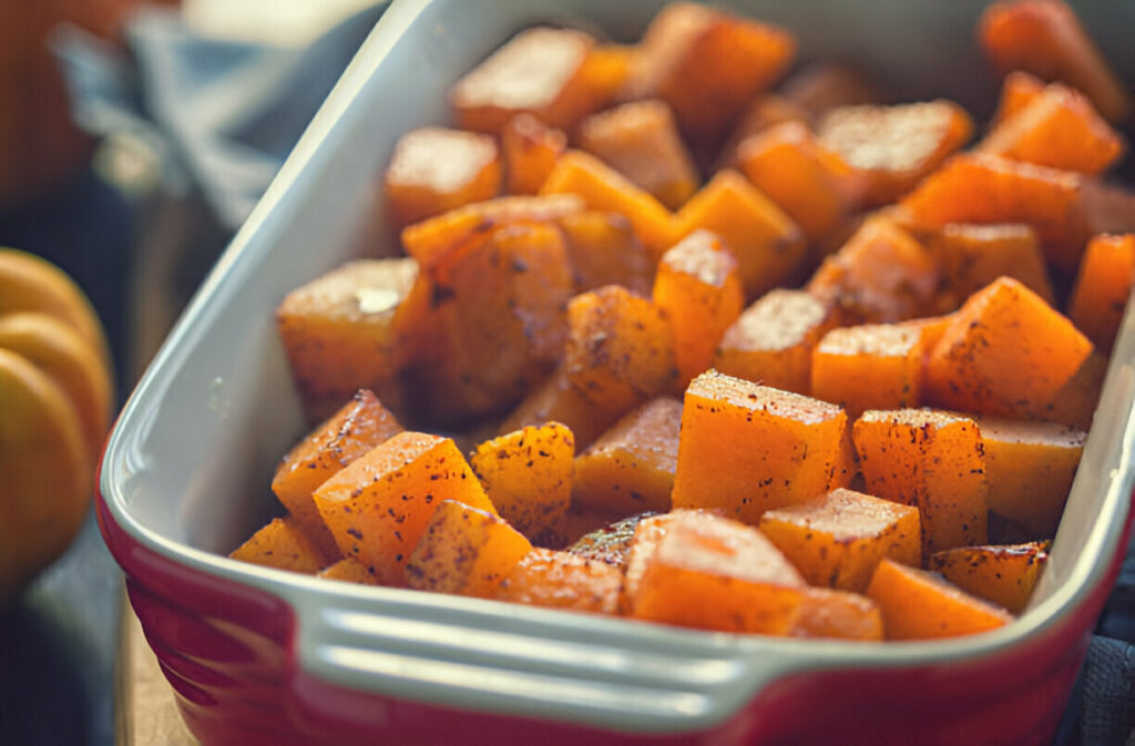 Roasted Cinnamon Maple Butternut Squash Recipe