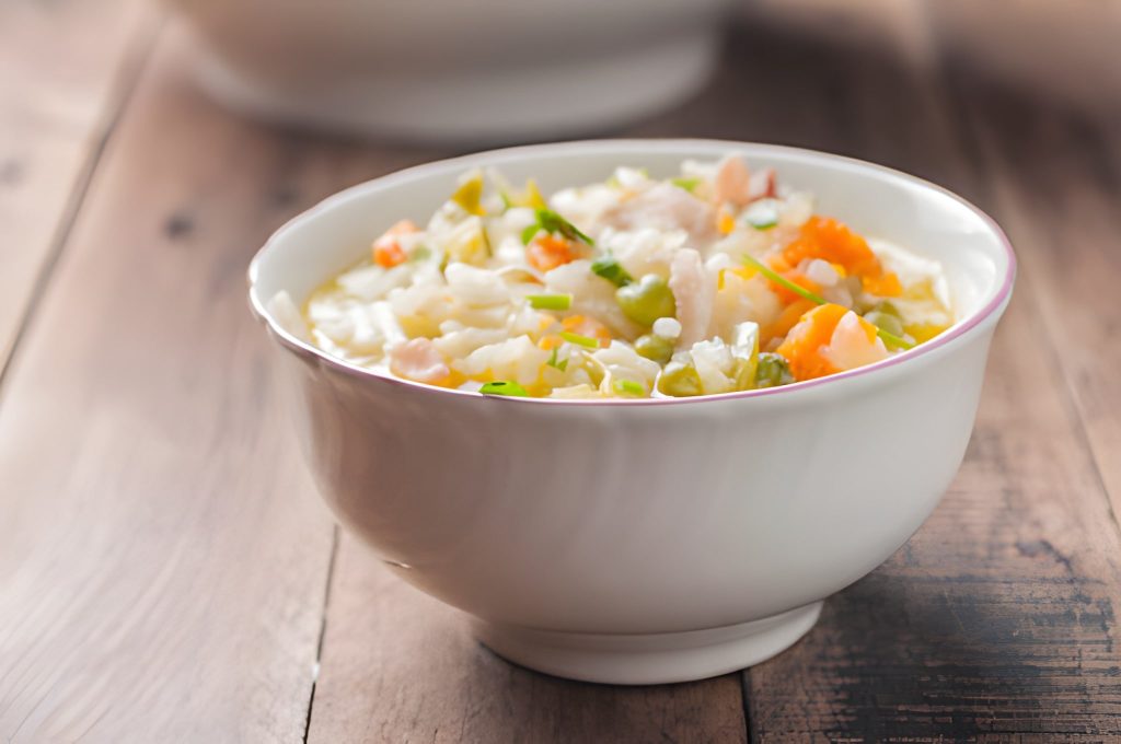 Vegetable Minestrone Soup with Rice Recipe